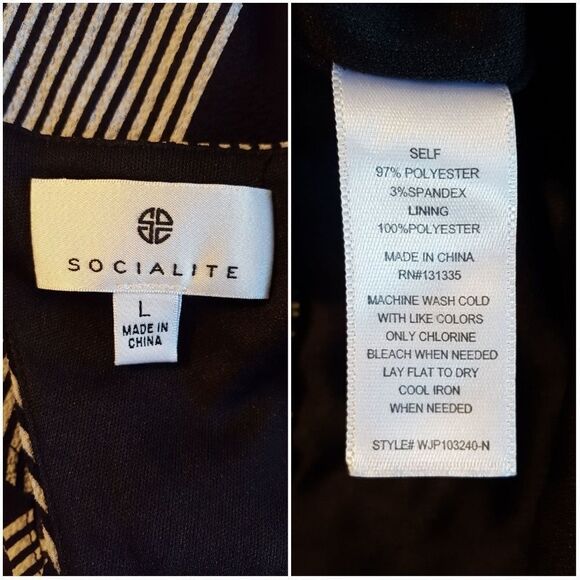 Socialite Stripe Wrap Jumpsuit Size L - Picture 7 of 8